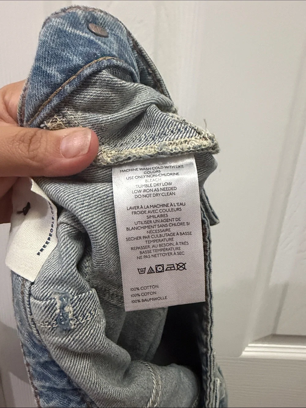 Free people denim Palmer shorts size 29